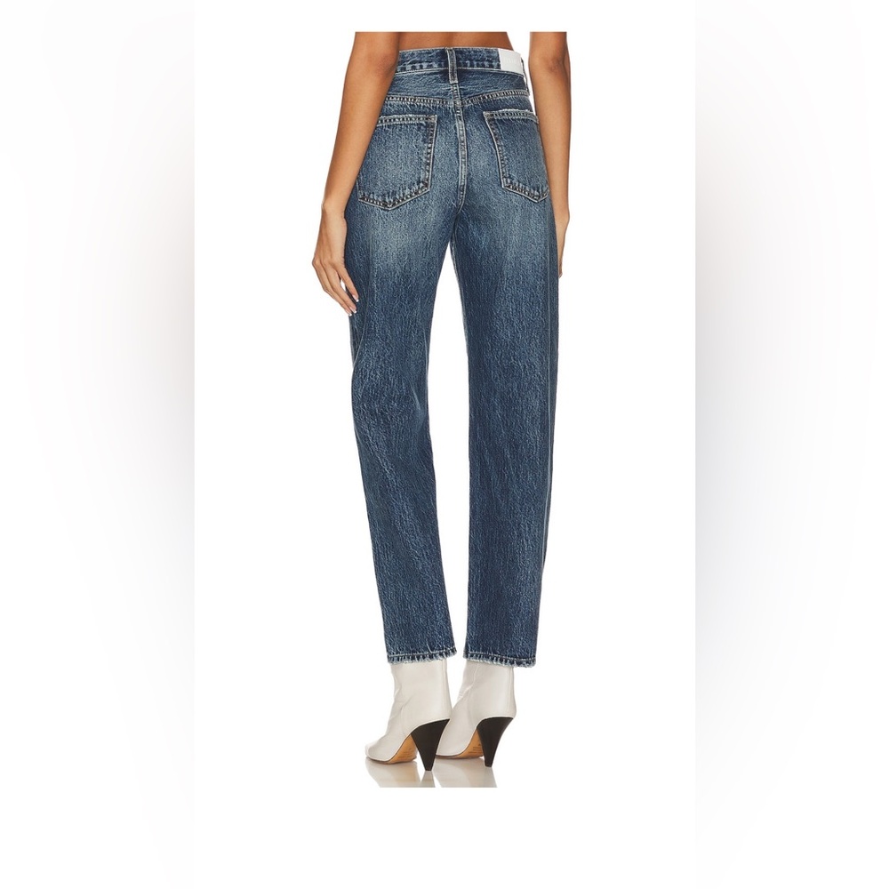 pistola Women's Straight Leg Jeans in Medium Wash Blue - Picture 3 of 6